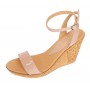 Sandale dama piele naturala cu platforme de 10 cm – Nude Lac S107NDL